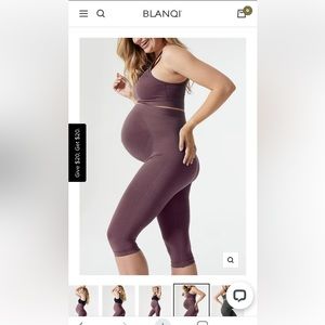 Blanqi Maternity Belly Support Crop leggings